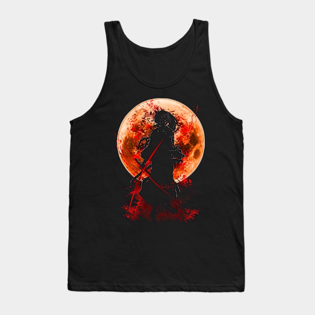 The Samurai Silhouette Tank Top by rollout578